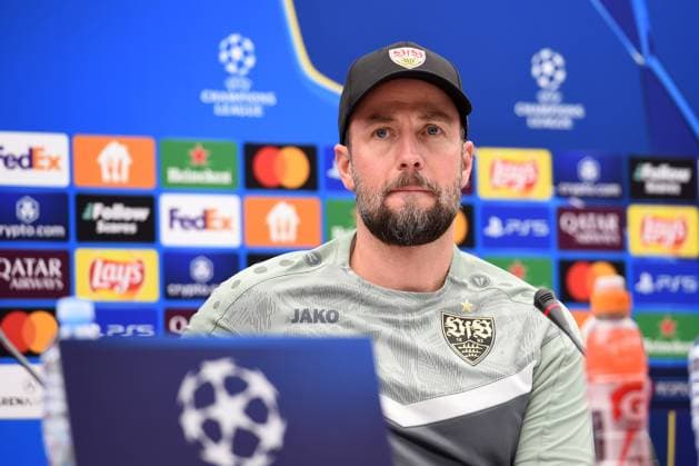 Football, CL, VfB Stuttgart, Press conference