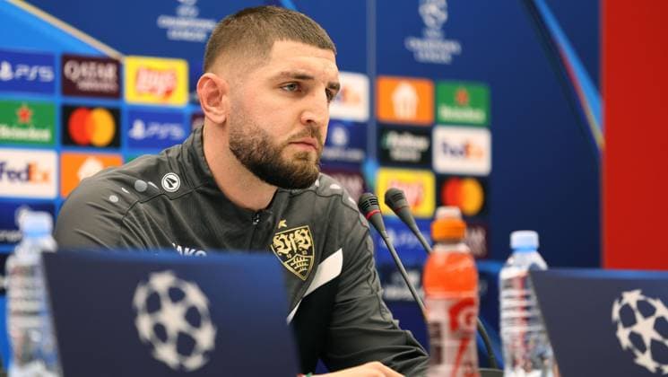 RECORD DATE NOT STATED 26.11.2024 Belgrade(Serbia) Jeff Chabot VfB Stuttgart men s football at press conference, PK, Pressekonferenz day before champions league match against FK Crvena Zvezda (Red Star) :S.Sandic