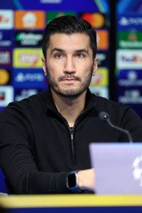 UEFA Chapmions League: Borussia Dortmund press Head Coach of Borussia Dortmund Nuri Sahin speaks on a press conference, PK, Pressekonferenz at Maksimir Stadium in Zagreb, Croatia, on November 26, 2024.  IgorxKralj PIXSELL