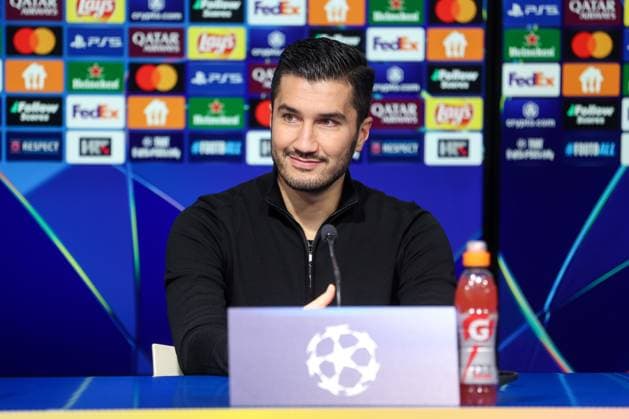 UEFA Chapmions League: Borussia Dortmund press Head Coach of Borussia Dortmund Nuri Sahin speaks on a press conference, PK, Pressekonferenz at Maksimir Stadium in Zagreb, Croatia, on November 26, 2024.  IgorxKralj PIXSELL