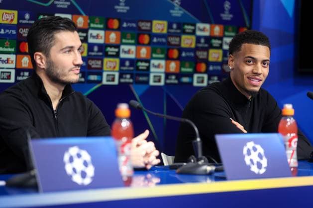 UEFA Chapmions League: Borussia Dortmund press Felix Nmecha of Borussia Dortmund speaks on a press conference, PK, Pressekonferenz at Maksimir Stadium in Zagreb, Croatia, on November 26, 2024.  IgorxKralj PIXSELL