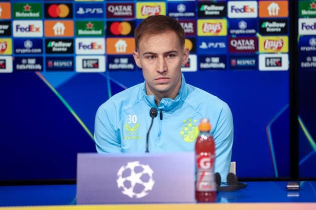 UEFA Chapmions League: Dinamo Zagreb press and training Dinamo Zagreb s player Marko Rog speaks on a press conference, PK, Pressekonferenz at Maksimir Stadium in Zagreb, Croatia, on November 26, 2024.  IgorxKralj PIXSELL