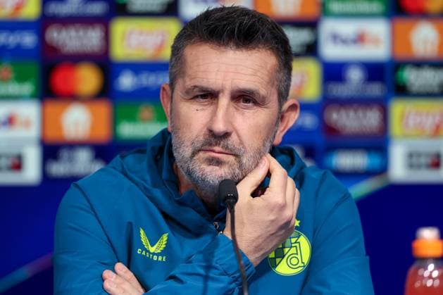 UEFA Chapmions League: Dinamo Zagreb press and training Head Coach of GNK Dinamo Zagreb Nenad Bjelica speaks on a press conference, PK, Pressekonferenz at Maksimir Stadium in Zagreb, Croatia, on November 26, 2024.  IgorxKralj PIXSELL