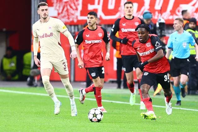 Jeremie Frimpong 30 Bayer 04 Leverkusen Bayer 04 Leverkusen vs FC Salzburg, Soccer, UEFA Champions League, Matchday 5, 26 11 2024 Photo kolbert press Ant Palmer BayArena NRW Germany Copyright: xkolbert-press AntxPalmerx