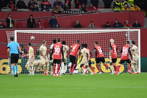 Alejandro Grimaldo Bayer 04 Leverkusen goal for 2 0 during the UEFA Champions League 2024 25 League Phase 5 match between Bayer 04 Leverkusen and FC Salzburg, BayArena on November 26, 2024 in Leverkusen, Germany Photo by Ralf Treese DeFodi Images Alejandro Grimaldo Bayer 04 Leverkusen Goal for 2 0 during the UEFA Champions League 2024 25 League Phase MD5 match between Bayer 04 Leverkusen and FC Salzburg at BayArena on November 26, 2024 in Leverkusen, Germany Defodi 521 LEVSAL20241126 012 Defodi-521