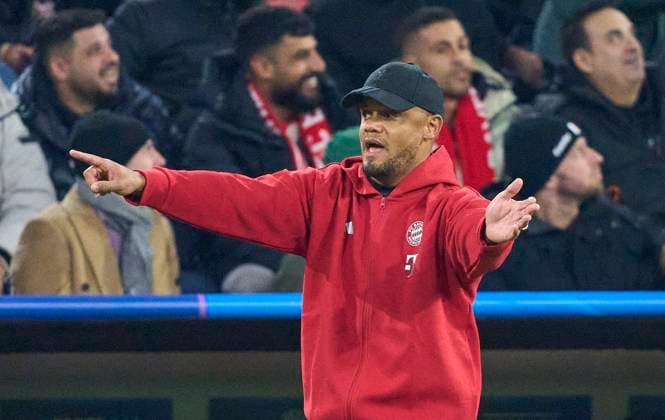 Trainer Vincent Kompany (FCB), team manager, headcoach, coach, in the League Phase MD5 match FC BAYERN MUENCHEN - PARIS SG of football UEFA Champions League in season 2024 2025 in Munich, Nov 26, 2024 , FCB, 5. Spieltag, München