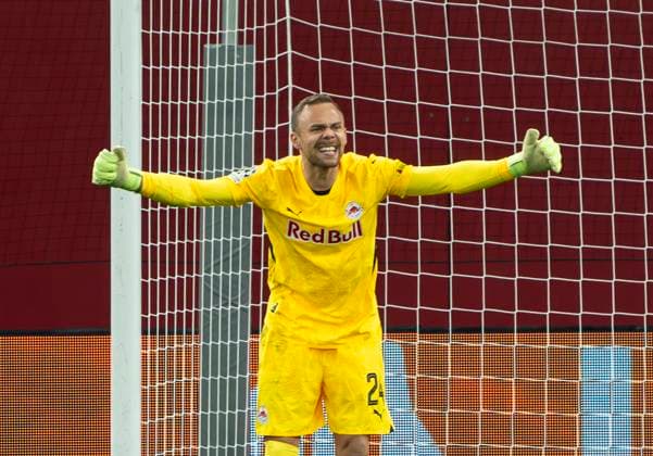 Alexander Schlager FC Salzburg, 24 meckert 26 11 2024, Football Bayer 04 Leverkusen FC Salzburg, UEFA Champions League, Season 2024 2025, Matchday 5 Copyright: HMBxMedia xMarcoxBader