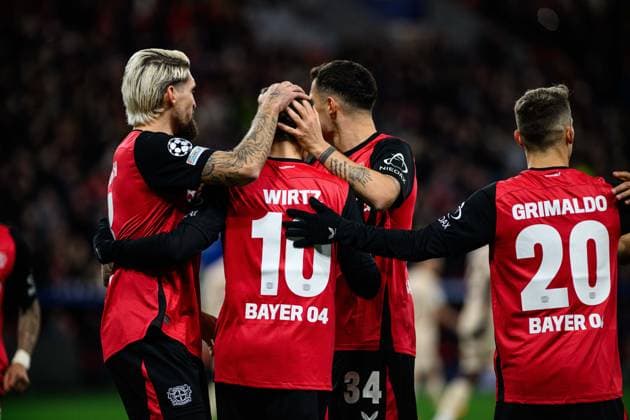 LEVERKUSEN, GERMANY - 26 NOVEMBER, 2024: UEFA Championes League match FC Bayer 04 Leverkusen vs Red Bull Salzburg at BayArena  Copyright: xVITALIIxKLIUIEVx