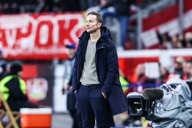 Sport, Football, UEFA Champions League Season 2024 2025 League Phase 5 Matchday Bayer 04 Leverkusen FC Salzburg 26 11 2024, BayArena Pepijn Lijnders Coach, FC Salzburg Leverkusen BayArena Nordrhein Westfahlen Germany