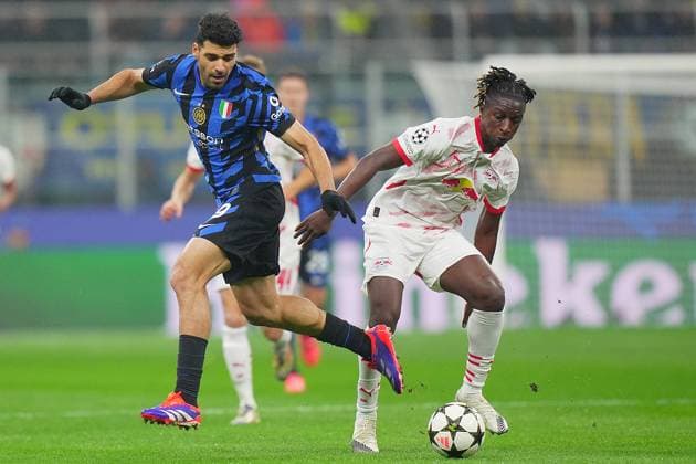 Inter Milan s Mehdi Taremi .during the Uefa Champions League soccer match between Inter and Leipzig at the San Siro Stadium in Milan, north Italy - Tuesday , November 26 , 2024. - Soccer .  Copyright: xSpada LaPressex
