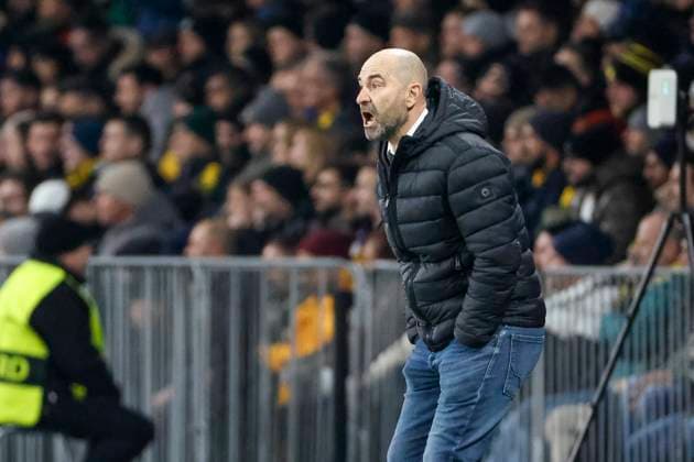 Joël Magnin, Joel Magnin BSC Young Boys, Coach , Football, UEFA Champions League, Matchday 5, 2024 2025, Young Boys Bern vs Atalanta Bergamo, 26 11 2024, Stadion Wankdorf, Bern, Switzerland Bern Stadion Wankdorf Canton Bern Switzerland Copyright: xGrantxHubbsx
