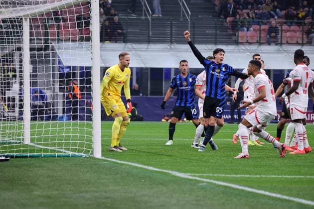 November 26, 2024, Milano, Milano, ITALIA: During the Champions League match 26 11 2024 Football match between FC International Milan vs LB Lipsia at the San Siro stadium Milan.In the photo: Milano ITALIA - ZUMAs236 20241126_aap_s236_025 Copyright: xFabioxSassox