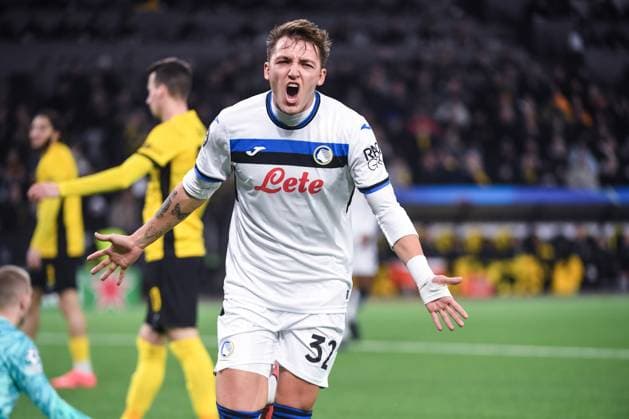 BERN, SWITZERLAND NOVEMBER 26 Mateo Retegui of Atalanta celebrates his goal during the UEFA Champions League 2024 25 League Phase MD5 match between BSC Young Boys and Atalanta BC at Stadion Wankdorf on November 26, 2024 in Bern, Switzerland Bern Stadion Wankdorf Bern Switzerland Copyright: xJustPictures.ch ManuelxWinterbergerx jp-en-EuSpIm-JP4_MAN_YB_Atalanta_26Nov2024_BE_01209