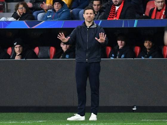 Coach Xabi Alonso Bayer 04 Leverkusen gestures, gestures during the UEFA Champions League 2024 25 League Phase MD5 match between Bayer 04 Leverkusen and FC Salzburg, BayArena on November 26, 2024 in Leverkusen, Germany Photo by Ralf Treese DeFodi Images Coach Xabi Alonso Bayer 04 Leverkusen gestures, gestures during the UEFA Champions League 2024 25 League Phase MD5 match between Bayer 04 Leverkusen and FC Salzburg at BayArena on November 26, 2024 in Leverkusen, Germany Defodi 521 LEVSAL20241126 019 Defodi-521