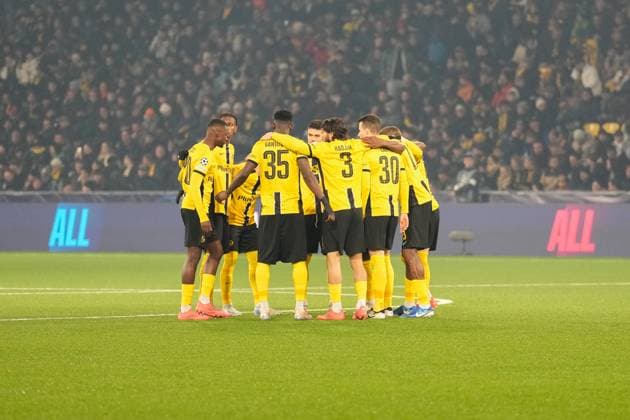 Team, Football, UEFA Champions Legue, Matchday 5, 2024 2025, BSC Young Boys vs Atalanta Bergamo, 26 11 2024, Stadion Wankdorf, Bern,Switzerland, Bern Wankdorf Stadium Canton of Bern Switzerland Copyright: xFinleyxMörchx