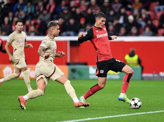 Patrik Schick Bayer 04 Leverkusen goal for 4 0 during the UEFA Champions League 2024 25 League Phase MD5 match between Bayer 04 Leverkusen and FC Salzburg at BayArena on November 26, 2024 in Leverkusen, Germany Photo by Ralf Treese DeFodi Images Patrik Schick Bayer 04 Leverkusen Goal for 4 0 during the UEFA Champions League 2024 25 League Phase MD5 match between Bayer 04 Leverkusen and FC Salzburg at BayArena on November 26, 2024 in Leverkusen, Germany Defodi 521 LEVSAL20241126 028 Defodi-521