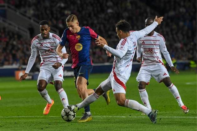 UEFA Champions League soccer match FC Barcelona, Barca vs Stade Brestois at Montjuic Olympic Stadium in Barcelona, Spain 26 November 2024 Fermin 900 Cordon Press  900 CordonxPress LOF - UEFA Champions League FC Barcelona vs Stade Brestois