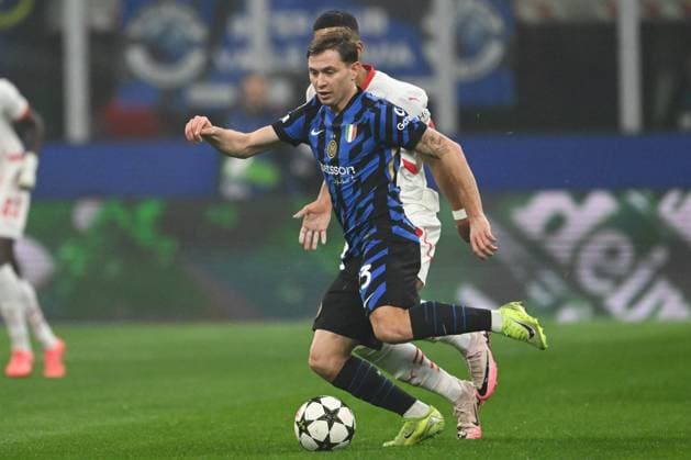 Nicolo Barella of FC Inter in action during the UEFA Champions League stage match Phase MD5 between Inter FC Internazionale and RB Leipzig, on 26 of November 2024, at Giuseppe Meazza San Siro Siro stadium in Milan, Italy  Copyright: xTizianoxBallabio IPAxSportx xipax xx IPA_51901185 IPA_Agency_IPA51901185