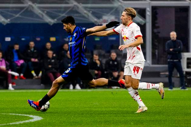 FC Internazionale Milano v RB Leipzig - UEFA Champions League 2024 25 League Phase MD5 Mehdi Taremi plays during the UEFA Champions League 2024 25 match between FC Internazionale and RB Lipsia at Stadio Giuseppe Meazza in Milano, Italy, on November 26, 2024. Milano Milano Italy  Copyright: xMairoxCinquettix originalFilename:cinquetti-fcintern241126_npxBQ.jpg