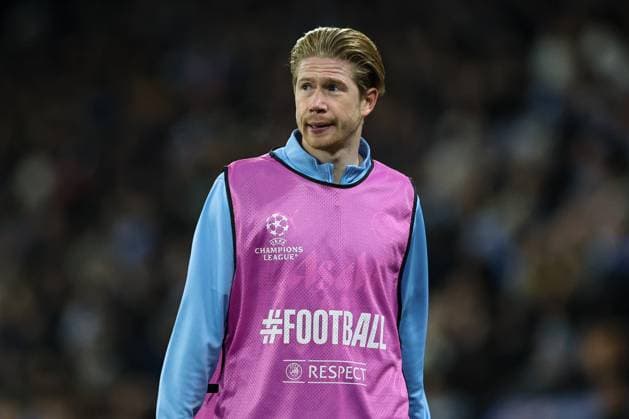 UEFA Champions League Manchester City v Feyenoord Kevin De Bruyne of Manchester City during the UEFA Champions League match Manchester City vs Feyenoord at Etihad Stadium, Manchester, United Kingdom, 26th November 2024 (Photo by Mark Cosgrove News Images) Manchester Etihad Stadium Manchester United, ManU Kingdom Copyright: xMarkxCosgrove NewsxImagesx