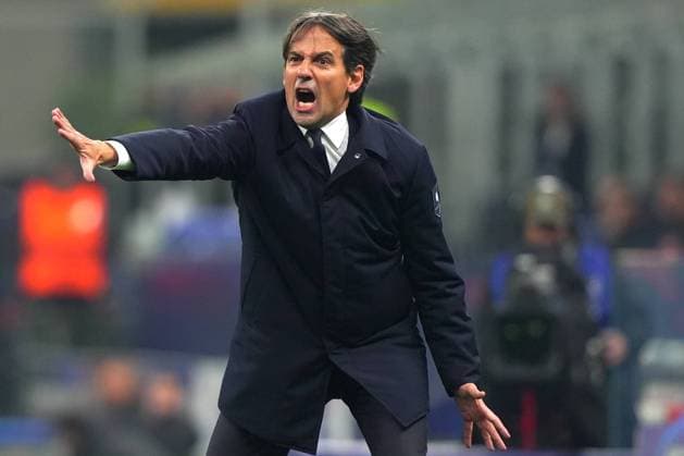 Inter Milan s head coach Simone Inzaghi during the Uefa Champions League soccer match between Inter and Leipzig at the San Siro Stadium in Milan, north Italy - Tuesday , November 26 , 2024. - Soccer .  Copyright: xSpada LaPressex