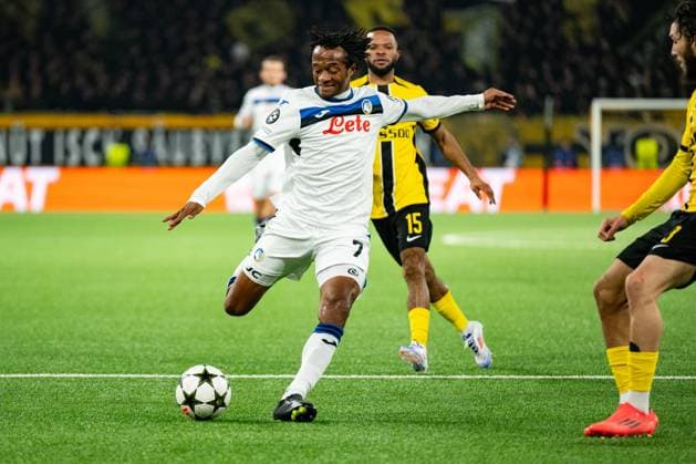 26 11 2024, Bern, Stadion Wankdorf, UEFA Champions League Young Boys Atalanta, 7 Teun Koopmeiners Atalanta in action Bern Stadion Wankdorf Bern Switzerland Copyright: xJustPictures.ch KjetilxWaberx jp-en-KjWa-SF_241126_91372