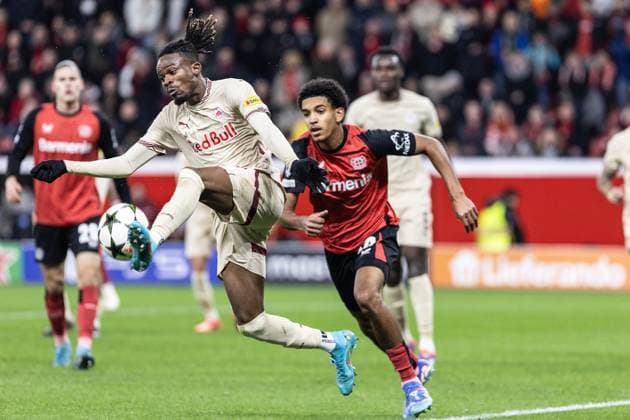 UEFA Champions League Bayer 04 Leverkusen FC Salzburg 26 11 2024 Daouda Guindo FC Salzburg, 29 , UEFA Champions League Bayer 04 Leverkusen FC Salzburg BayArena, Leverkusen 26 11 2024 Copyright: xBEAUTIFULxSPORTS Buriakovx