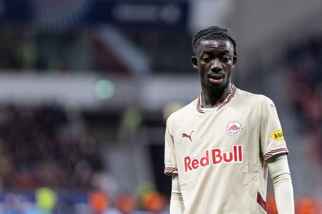 UEFA Champions League Bayer 04 Leverkusen FC Salzburg 26 11 2024 Moussa Yeo FC Salzburg, 49 UEFA Champions League Bayer 04 Leverkusen FC Salzburg BayArena, Leverkusen 26 11 2024 Copyright: xBEAUTIFULxSPORTS Buriakovx