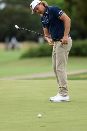 GOLF AUSTRALIAN OPEN PRO AM, Cameron Smith putts during the Australian Open Pro-Am at Kingston Heath Golf Club in Melbourne, Wednesday, November 27, 2024. ( NO ARCHIVING, EDITORIAL USE ONLY, NO USE IN BOOKS WITHOUT CONSENT Melbourne Victoria Australia  Copyright: xCONxCHRONISx 20241127192742196869