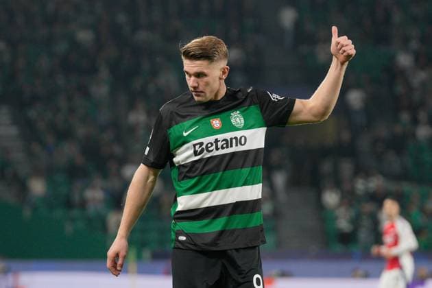 Sporting CP Vs Arsenal FC in Lisbon, Portugal - 26 Nov 2024 Viktor Gyokeres of Sporting CP reacts during the UEFA Champions League 2024 25 League Phase Matchday 5 between Sporting CP and Arsenal FC at Estadio Jose Alvalade. Final score: Sporting CP 1:5 Arsenal FC Lisbon Portugal Copyright: xBrunoxdexCarvalhox xSOPAxImagesx brunodecarvalho_sportingarsenal-1151