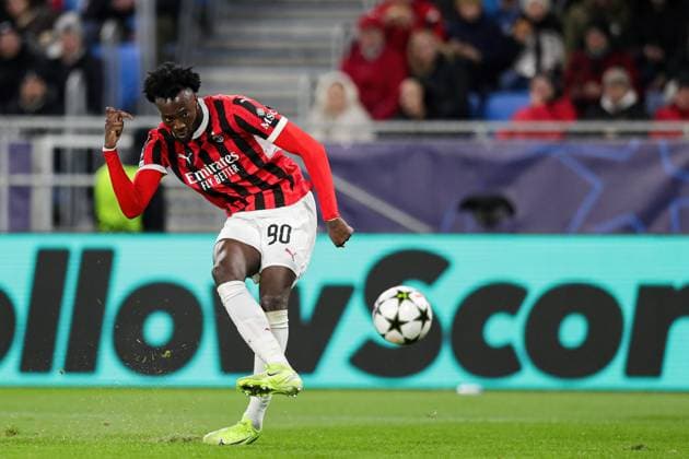 November 26, 2024, Bratislava, Slovakia: Tammy Abraham of AC Milan seen in action during the UEFA Champions League match between Slovan Bratislava and AC Milan at Tehelne Pole Stadium. Final Score; Slovan Bratislava 2:3 AC Milan. Bratislava Slovakia - ZUMAs197 20241126_aaa_s197_207 Copyright: xGrzegorzxWajdax