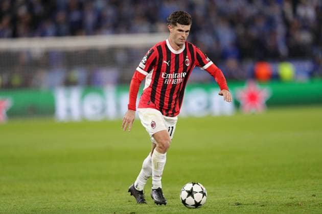 November 26, 2024, Bratislava, Slovakia: Christian Pulisic of AC Milan seen in action during the UEFA Champions League match between Slovan Bratislava and AC Milan at Tehelne Pole Stadium. Final Score; Slovan Bratislava 2:3 AC Milan. Bratislava Slovakia - ZUMAs197 20241126_aaa_s197_219 Copyright: xGrzegorzxWajdax