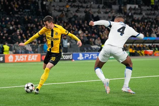 Sandro Lauper BSC Young Boys , 30 YB Soccer, UEFA Champions Legue, Matchday 5, 2024 2025, BSC Young Boys vs Atalanta Bergamo, 26 11 2024, Stadion Wankdorf, Bern,Switzerland, Bern Wankdorf Stadium Canton Bern Switzerland Copyright: xFinleyxMörchx