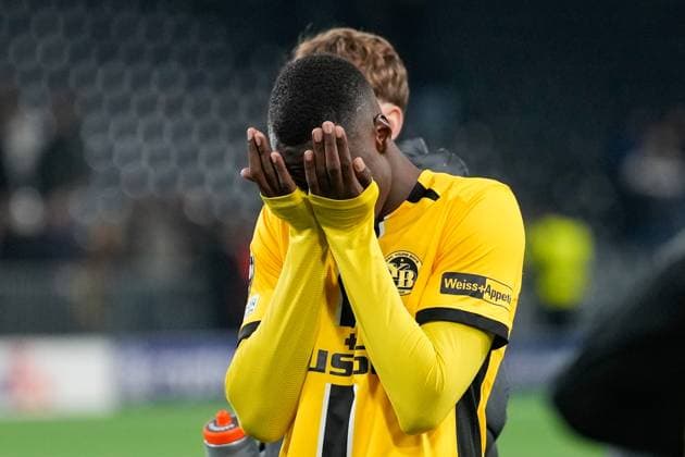 Cheikh Niasse BSC Young Boys , 20 YB Football, UEFA Champions Legue, Matchday 5, 2024 2025, BSC Young Boys vs Atalanta Bergamo, 26 11 2024, Stadion Wankdorf, Bern, Switzerland, Bern Wankdorf Stadium Canton of Bern Switzerland Copyright: xFinleyxMörchx