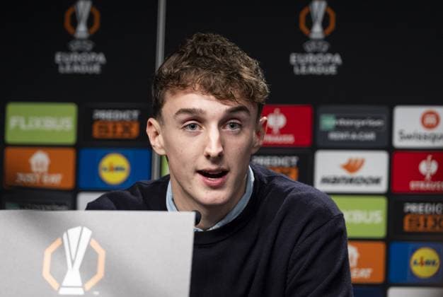 SAN SEBASTIAN - Youri Baas during the press conference, PK, Pressekonferenz in the press room of the Reale Arena (Estadio Anoeta) prior to Ajax s Europa League match against Real Sociedad. ANP TOBIAS KLEUVER xVIxANPxSportx xxANPxIVx 514397585 originalFilename: 514397585.jpg