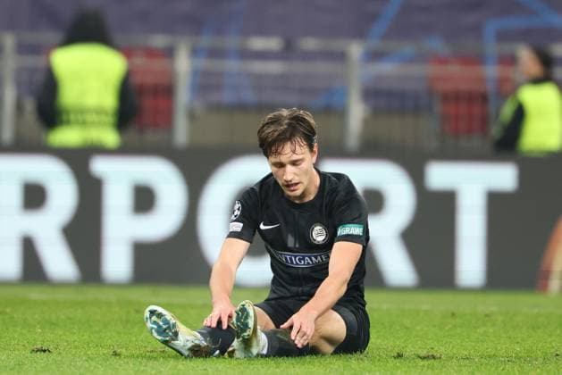 SOCCER - UEFA CL, Sturm vs Girona KLAGENFURT,AUSTRIA,27.NOV.24 - SOCCER - UEFA Champions League, SK Sturm Graz vs Girona FC. Image shows William Boeving (Sturm).  GEPAxpictures xChrisxBauer