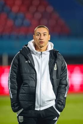 SOCCER - UEFA ECL, Banja Luka vs LASK BANJA LUKA,BOSNIA AND HERZEGOVINA,27.NOV.24 - SOCCER - UEFA Conference League, FK Borac Banja Luka vs Linzer ASK, preview, press conference, PK, Pressekonferenz LASK. Image shows Marin Ljubicic (LASK).  GEPAxpictures xManuelxBinder