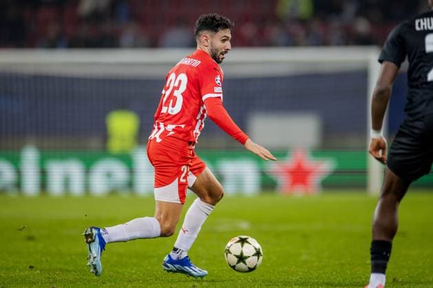 SOCCER - UEFA CL, Sturm vs Girona KLAGENFURT,AUSTRIA,27.NOV.24 - SOCCER - UEFA Champions League, SK Sturm Graz vs Girona FC. Image shows Ivan Martin (Girona).  GEPAxpictures xMatthiasxTrinkl