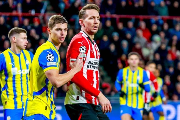 EINDHOVEN, 27-11-2024, Philips Stadium, UEFA Champions League season 2024 25, match between PSV and Sjachtar Donetsk, PSV player Luuk de Jong PSV - Sjachtar Donetsk  x26839280x Copyright: