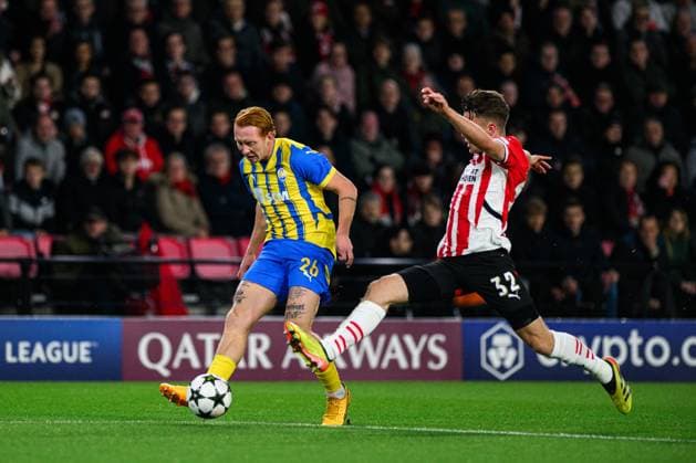 EINDHOVEN, NETHERLAND - 27 NOVEMBER, 2024: The UEFA Champions League football match between PSV - FC Shakhtar Donetsk at Philips Arena  Copyright: xVitaliixKliuievx