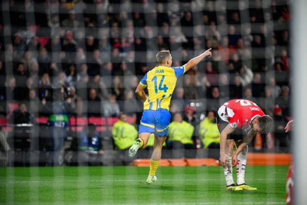 EINDHOVEN, NETHERLAND - 27 NOVEMBER, 2024: The UEFA Champions League football match between PSV - FC Shakhtar Donetsk at Philips Arena  Copyright: xVitaliixKliuievx