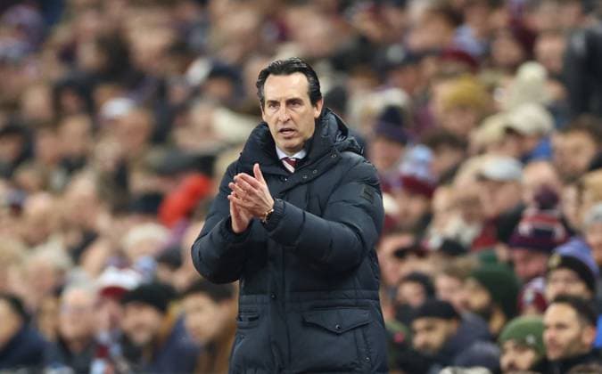Aston Villa v Juventus FC Champions League 27 11 2024. Unai Emery Manager of Aston Villa during the Champions League match between Aston Villa and Juventus FC at Villa Park, Birmingham, England on 27 November 2024. Birmingham Villa Park West Midlands England Editorial use only , Copyright: xRyanxBrownex PSI-20893-0038