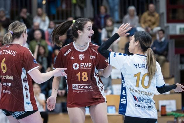Volleyball CEV Challenge League Volley Duedingen vs SC Potsdam Duedingen , 27 11 2024 Andrea Tsima Setter, SC Potsdam, 18 Volleyball CEV Challenge League Volley Duedingen vs SC Potsdam in Duedingen , 27 11 2024 Copyright: xBEAUTIFULxSPORTS OlafxRellischx