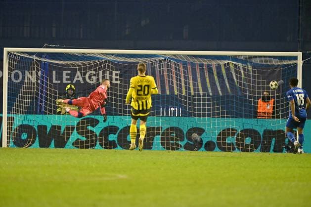 Sport Bilder des Tages Zagreb, Croatia, November 27th 2024: Score for Borussia Dortmund during the UEFA Champions League, League phase, match between Dinamo Zagreb and Borussia Dortmund at Stadium Maksimir, Zagreb, Croatia. (Igor Kupljenik SPP) Copyright: xIgorxKupljenikx xSPPx spp-en-IgKuSp-IK2_4278