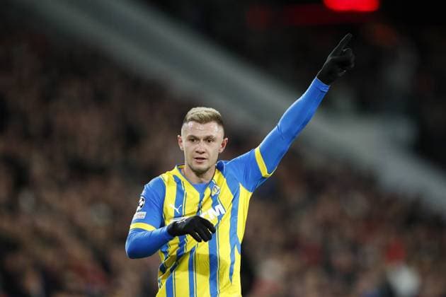 EINDHOVEN - Oleksandr Zubkov of FK Shakhtar Donetsk during the UEFA Champions league match between PSV Eindhoven and Shakhtar Donetsk at Phillips Stadium on Nov. 27, 2024 in Eindhoven, Netherlands. ANP Hollandse Hoogte BART STOUTJESDIJK UEFA Champions League 2024 25 League Phase MD5 2024 25 xVIxANPxSportx xBartxStoutjesdijkxIVx 514408681 originalFilename: 514408681.jpg