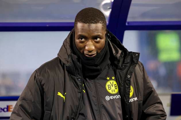 Serhou Guirassy Borussia Dortmund sits on the bench, UEFA Champions League 2024 25 League Phase MD5, GNK Dinamo v Borussia Dortmund, Stadion Maksimir, November 27, 2024 in Zagreb, Croatia Photo by Marco Steinbrenner DeFodi Images Serhou Guirassy Borussia Dortmund sits on the bench, UEFA Champions League 2024 25 League Phase MD5, GNK Dinamo v Borussia Dortmund, Stadion Maksimir, November 27, 2024 in Zagreb, Croatia Photo by Marco Steinbrenner DeFodi Images Defodi 700 zagreb bvb 20241127 063 Defodi-700