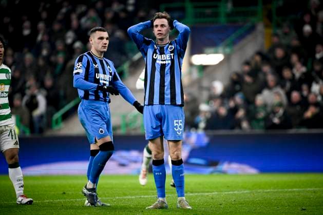Celtic v Club Brugge - UEFA Champions League GLASGOW, SCOTLAND - NOVEMBER 27 : De Cuyper Maxim midfielder of Club Brugge looks dejected after missing an opportunity during the UEFA Champions League phase matchday 5 between Celtic and Club Brugge on November 27, 2024 in Glasgow, Scotland, 27 11 2024 Glasgow Scotland  Copyright: xPeterxDexVoechtx