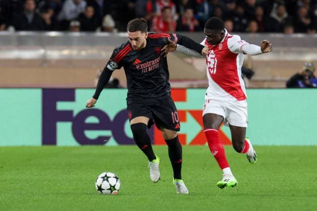 Football, CL, AS Monaco - Benfica Lisbon