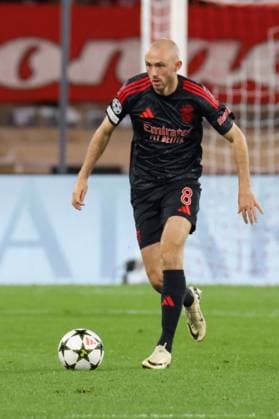 Fredrik Aursnes ( 8 - SL Benfica) during Monaco vs Benfica, UEFA Champions League football match in Monaco, Principality of Monaco, November 27 2024  Copyright: xNicolaxMastronardi IPAxSportx xix xx IPA_51921962 IPA_Agency_IPA51921962