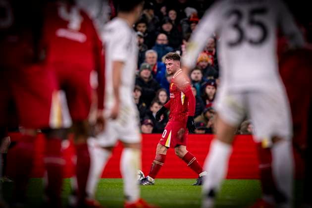 Alexis Mac Allister of Liverpool during a match between Liverpool and Real Madrid as part of UEFA Champions League at Anfield Stadium on November 27, 2024 in Liverpool, Englandl. (Richard Callis SPP) Copyright: xRichardxCallisx xSPPx spp-en-RiCaSp-rmfc_271124-1229